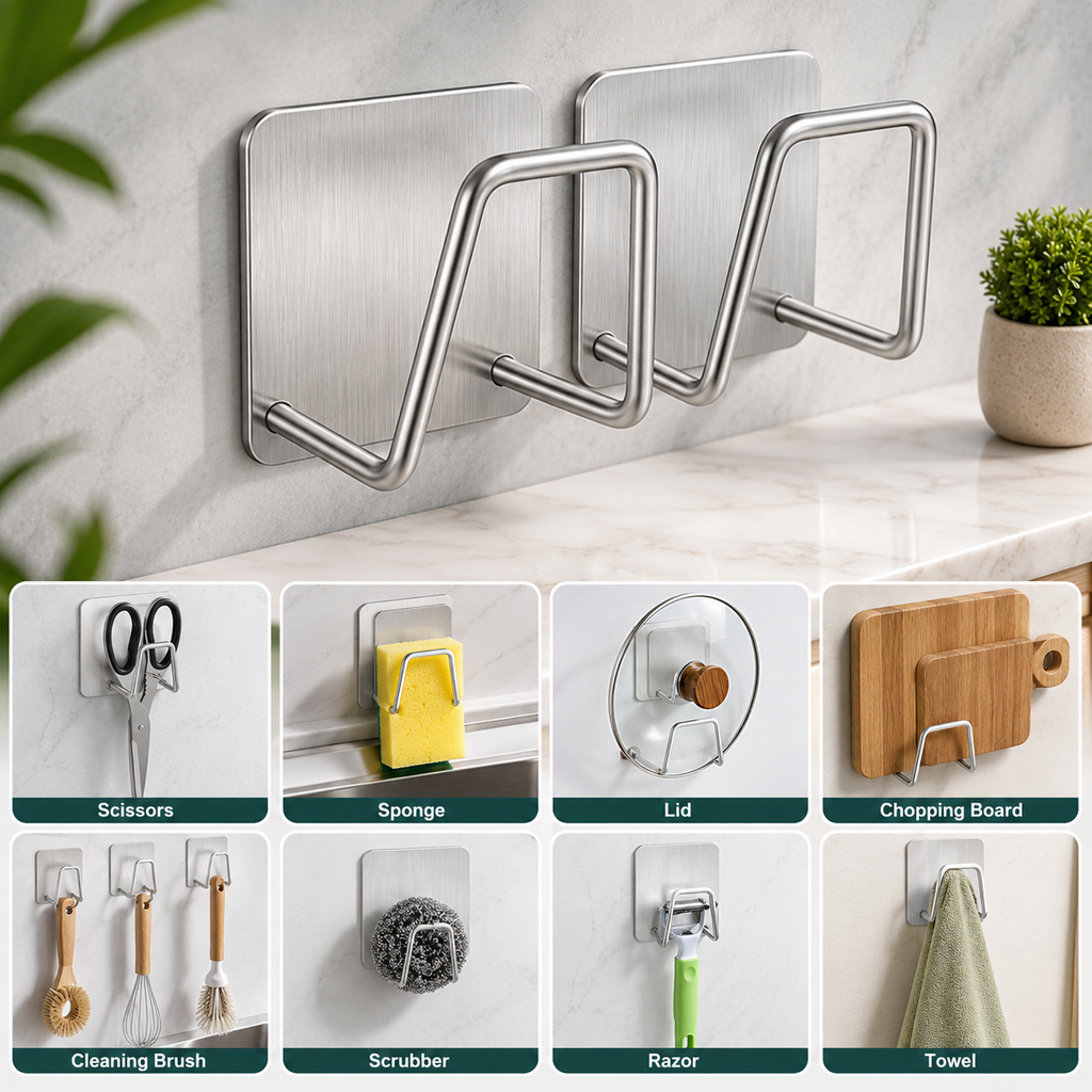 Sponge Holder Stainless Steel, Multi-Purpose Holder