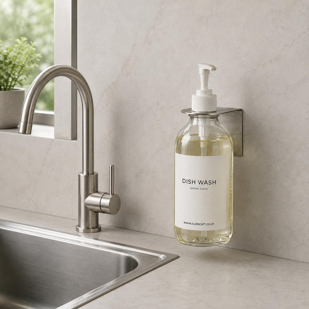 Wall Clamp For Refillable Shampoo, Boady Wash, Hand Wash Dispenser Bottle