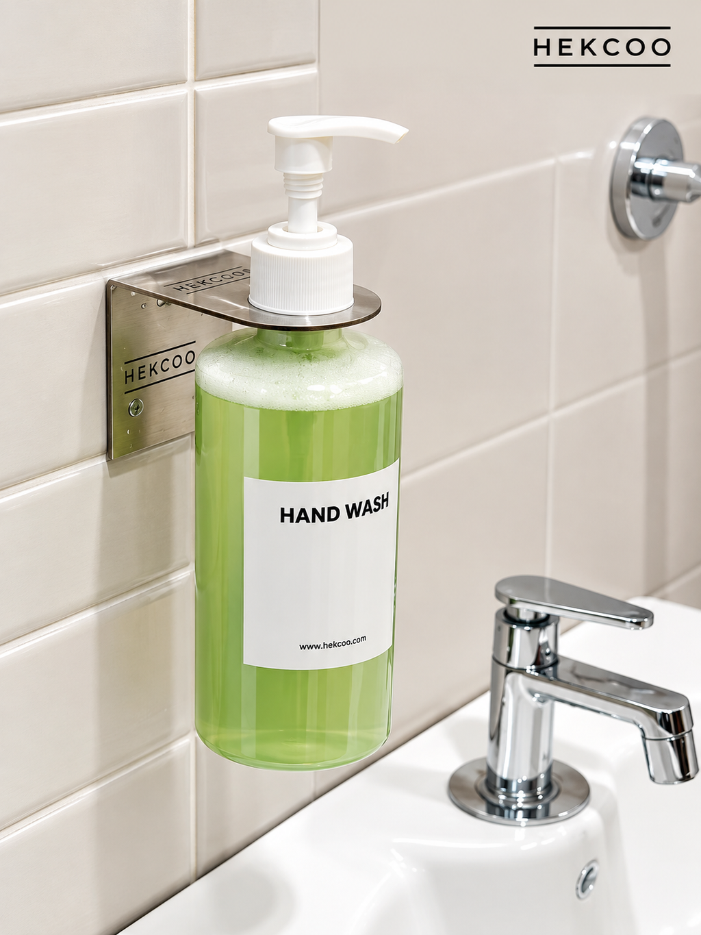 Wall Clamp For Refillable Shampoo, Boady Wash, Hand Wash Dispenser Bottle