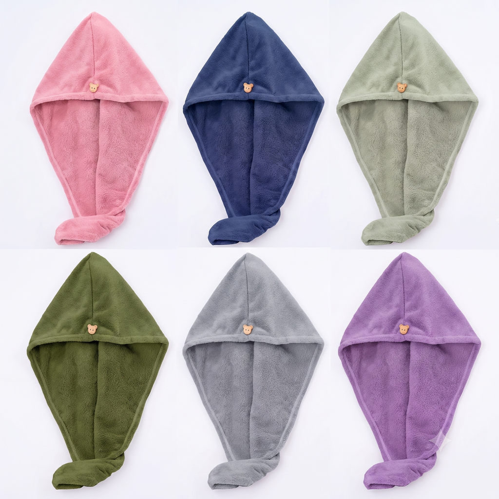 Quick Hair Drying Caps, Water Absorbent Head Wraps