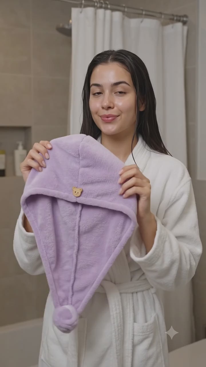 Quick Hair Drying Caps, Water Absorbent Head Wraps
